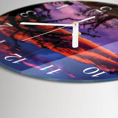 Reloj de pared redondo Árboles