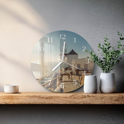Reloj de pared redondo Santorini