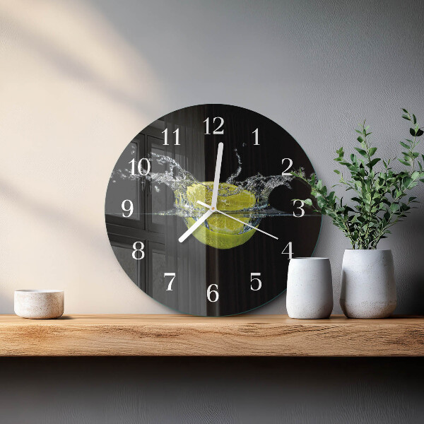 Reloj de pared redondo Cítrico