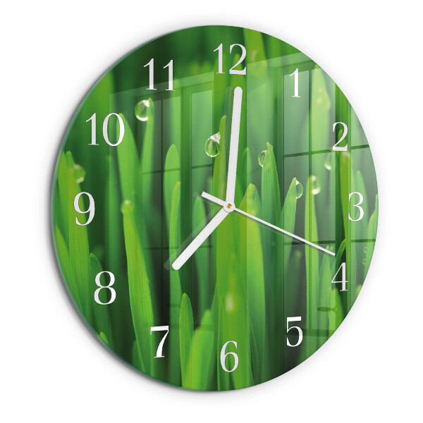 Reloj de pared redondo Césped