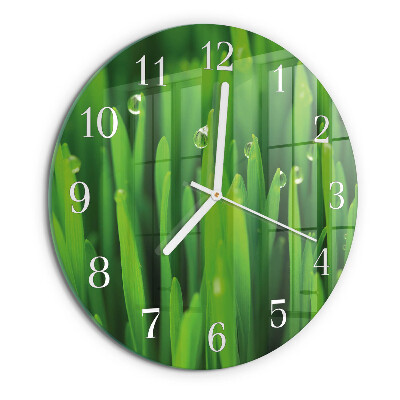 Reloj de pared redondo Césped