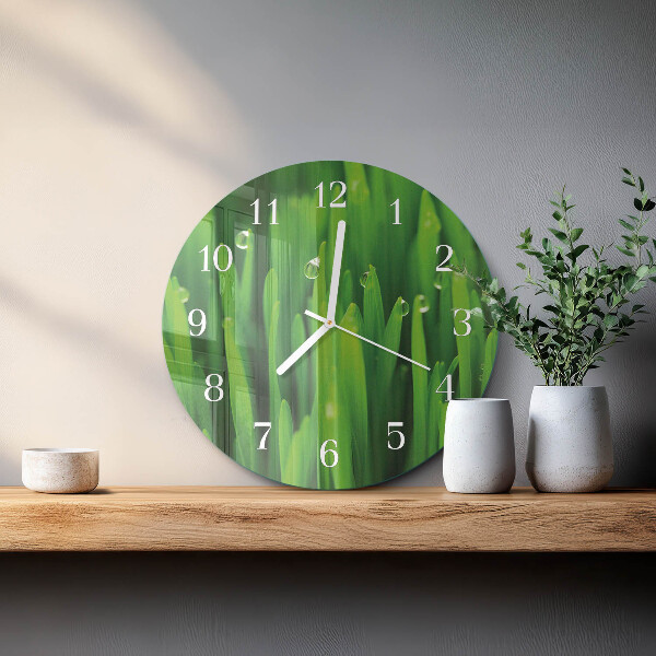Reloj de pared redondo Césped