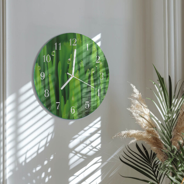 Reloj de pared redondo Césped