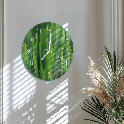 Reloj de pared redondo Césped