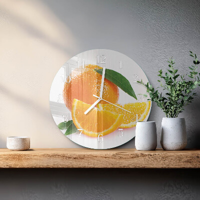 Reloj de pared redondo Naranjas