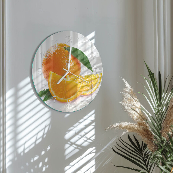 Reloj de pared redondo Naranjas