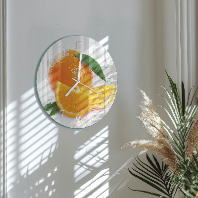Reloj de pared redondo Naranjas