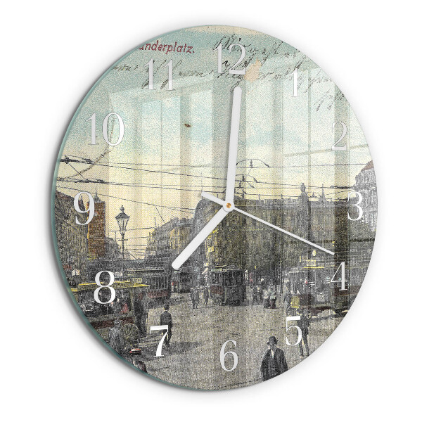 Reloj de pared redondo Tarjeta postal