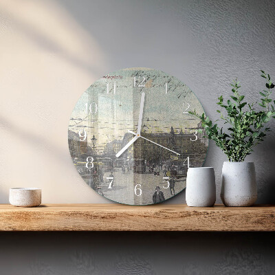 Reloj de pared redondo Tarjeta postal