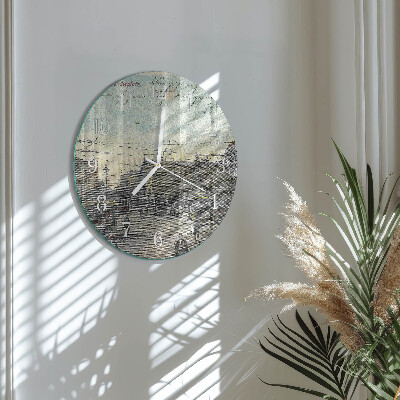 Reloj de pared redondo Tarjeta postal