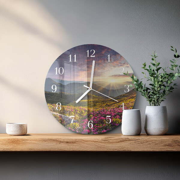 Reloj de pared redondo Paisaje