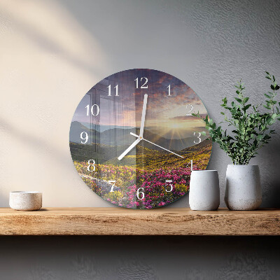 Reloj de pared redondo Paisaje