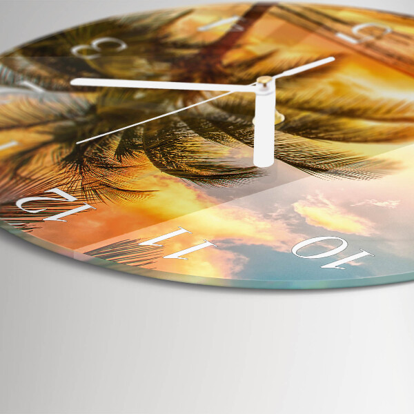 Reloj de pared redondo Atardecer