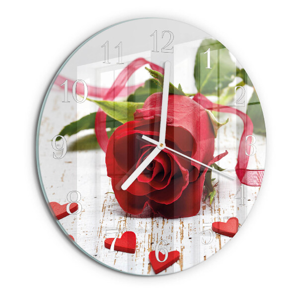 Reloj de pared redondo Rosa