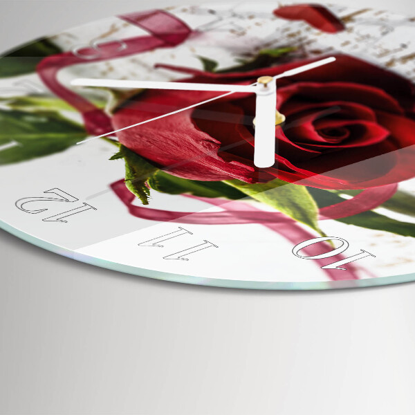 Reloj de pared redondo Rosa