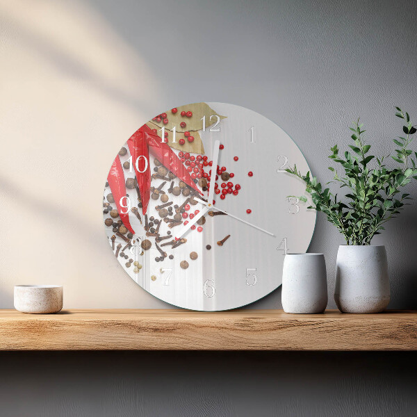 Reloj de pared redondo Pimiento rojo
