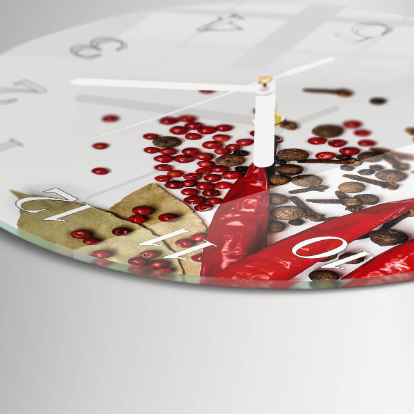 Reloj de pared redondo Pimiento rojo