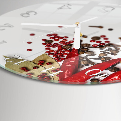 Reloj de pared redondo Pimiento rojo
