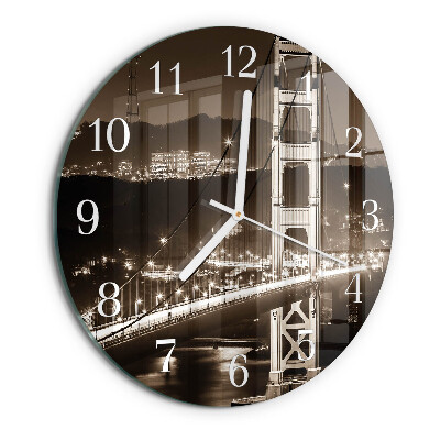Reloj de pared redondo Puente