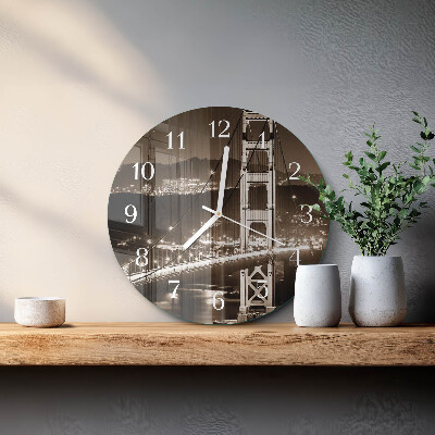 Reloj de pared redondo Puente