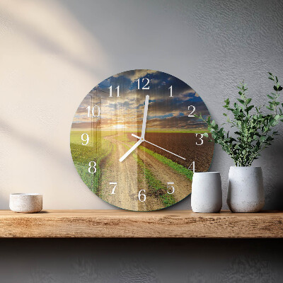 Reloj de pared redondo Campo