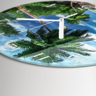 Reloj de pared redondo Palmeras