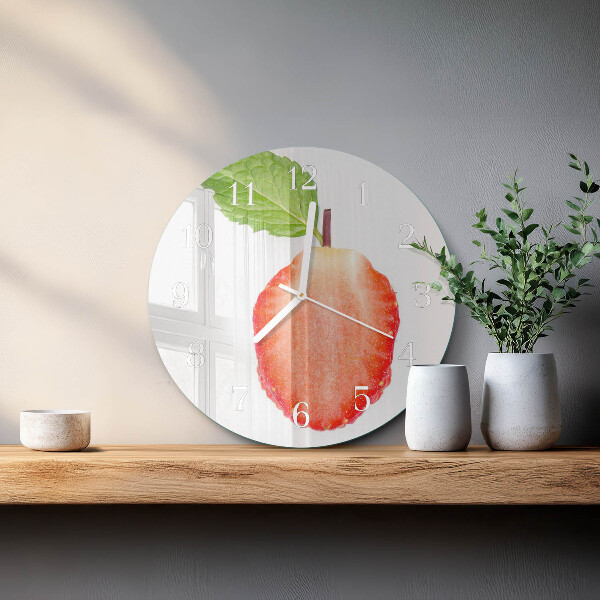 Reloj de pared redondo Fresa