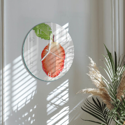 Reloj de pared redondo Fresa