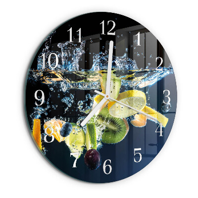 Reloj de pared redondo Fruta