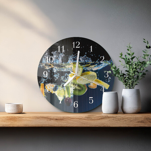 Reloj de pared redondo Fruta