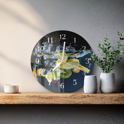 Reloj de pared redondo Fruta