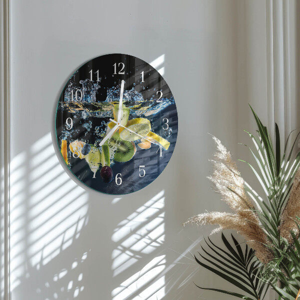 Reloj de pared redondo Fruta