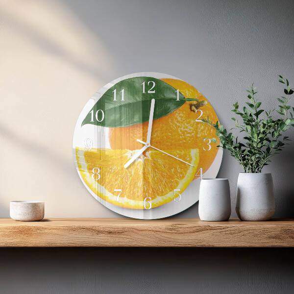 Reloj de pared redondo Naranjas