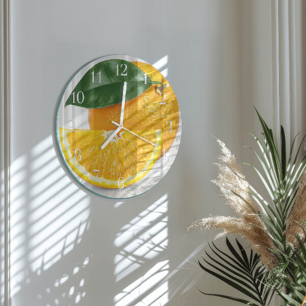 Reloj de pared redondo Naranjas