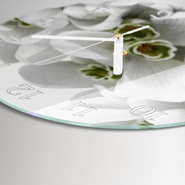 Reloj de pared redondo Flores