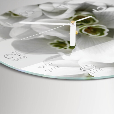 Reloj de pared redondo Flores
