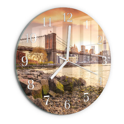 Reloj de pared redondo Ciudad de puentes