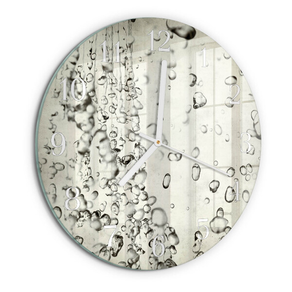 Reloj de pared redondo Gotas