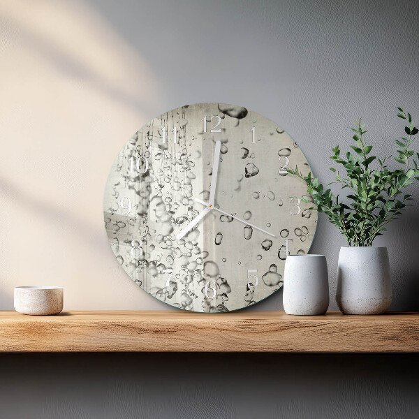 Reloj de pared redondo Gotas