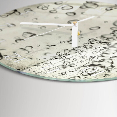 Reloj de pared redondo Gotas