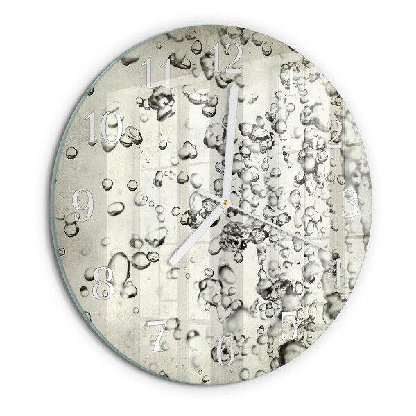 Reloj de pared redondo Gotas