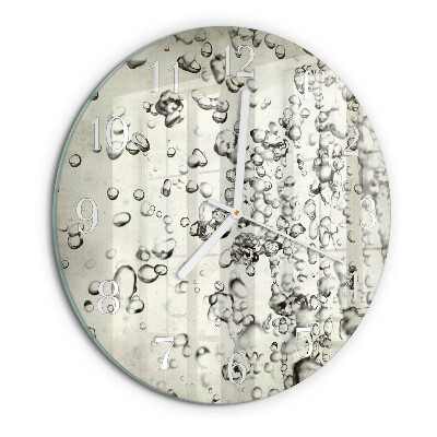Reloj de pared redondo Gotas