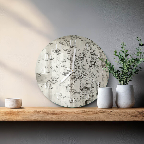 Reloj de pared redondo Gotas