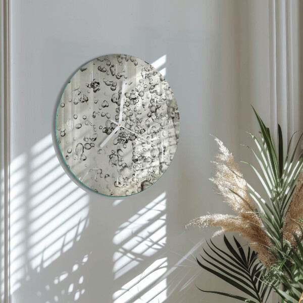 Reloj de pared redondo Gotas