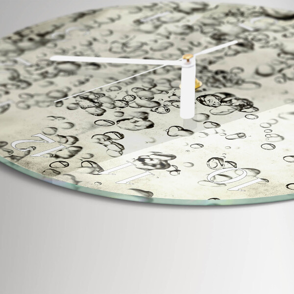 Reloj de pared redondo Gotas