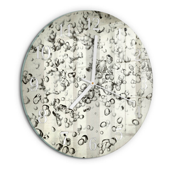 Reloj de pared redondo Gotas