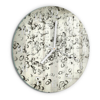 Reloj de pared redondo Gotas