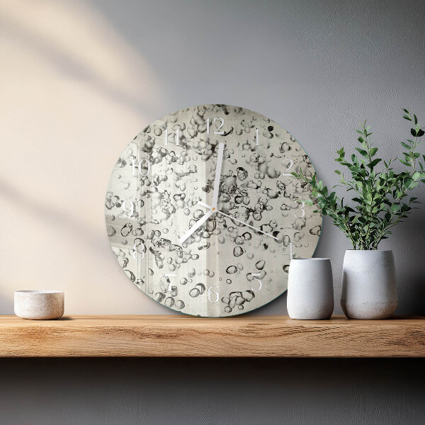 Reloj de pared redondo Gotas