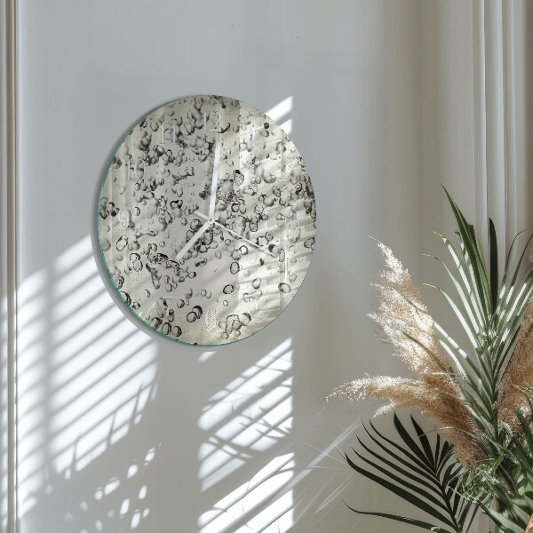 Reloj de pared redondo Gotas