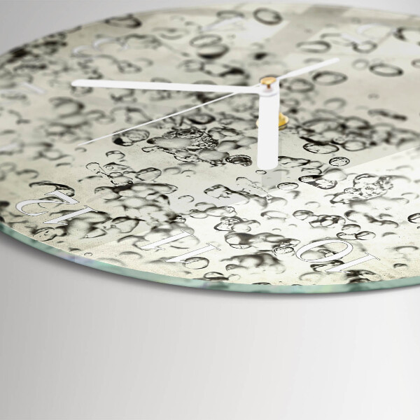 Reloj de pared redondo Gotas